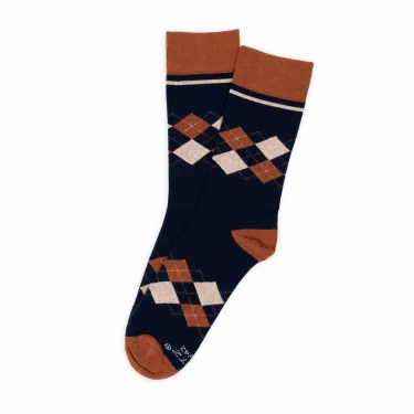 BATZ 2 pár Men's argyle (dark mix) zokni
