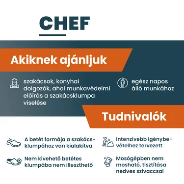 BATZ Chef egyedi talpbetét
