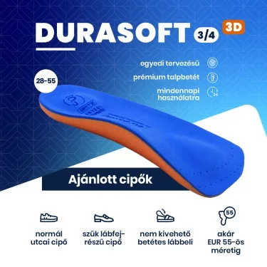BATZ DuraSoft 3/4 egyedi talpbetét