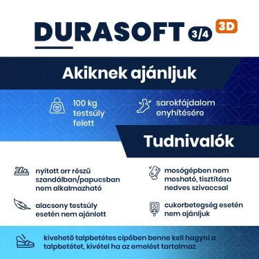 BATZ DuraSoft 3/4 egyedi talpbetét
