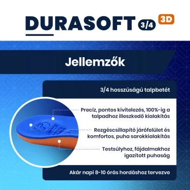 BATZ DuraSoft 3/4 egyedi talpbetét