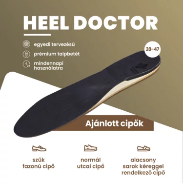BATZ Heel Doctor egyedi talpbetét