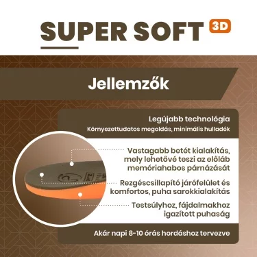 BATZ Super Soft egyedi talpbetét