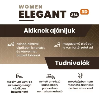 BATZ Elegant 3/4 egyedi talpbetét