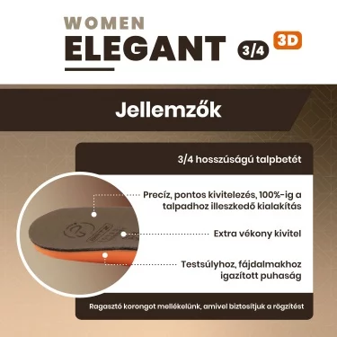 BATZ Elegant 3/4 egyedi talpbetét