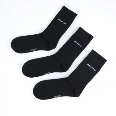 BATZ LifeStyle 3 pár Férfi (black/black/black) klasszikus zokni