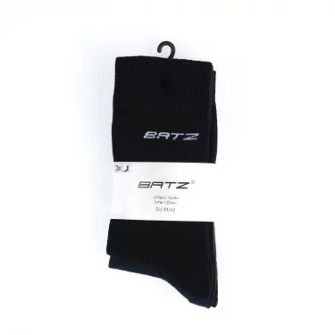BATZ LifeStyle 3 pár Férfi (black/black/black) klasszikus zokni