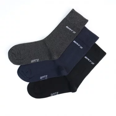 BATZ LifeStyle 3 pár Férfi (black/navy/grey) klasszikus zokni