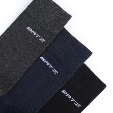 BATZ LifeStyle 3 pár Férfi (black/navy/grey) klasszikus zokni