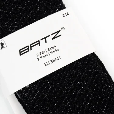 BATZ LifeStyle 2 pár Grace (black/black) zokni