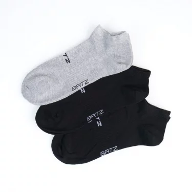 BATZ LifeStyle 3 pár Unisex (black/black/grey) bokazokni