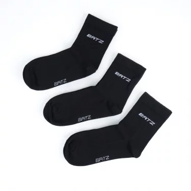 BATZ LifeStyle 3 pár Unisex (black/black/black) crew zokni