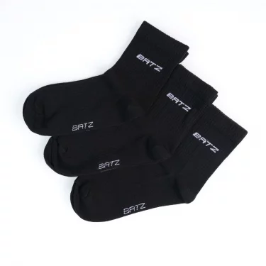 BATZ LifeStyle 3 pár Unisex (black/black/black) crew zokni