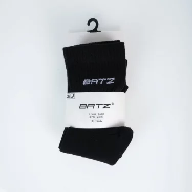 BATZ LifeStyle 3 pár Unisex (black/black/black) crew zokni