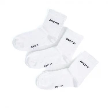 BATZ LifeStyle 3 pár Unisex (white/white/white) crew zokni