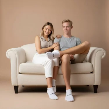 BATZ LifeStyle 3 pár Unisex (white/white/white) bokazokni